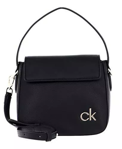 Calvin Klein Taschen & Rucksäcke Calvin Klein Damen Flap HOBO W/FLP SM, Schwarz, 28 Inches, Extra-Large