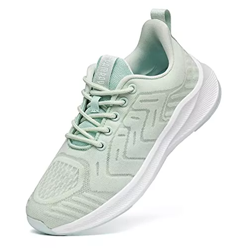 PAMRAY Sneaker & Sportschuhe PAMRAY Turnschuhe Damen Herren Laufschuhe Sportschuhe Sneaker Straßenlaufschuhe Leicht Atmungsaktiv Walkingschuhe Schwarz Grün Pink Weiß EU 36-42