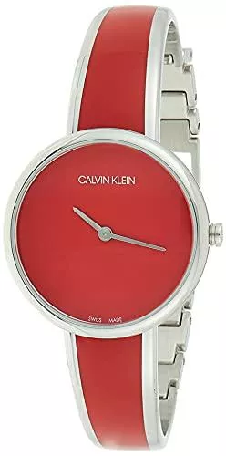 Calvin Klein Uhren Calvin Klein Damen Analog Quarz Uhr mit Edelstahl Armband K4E2N11P