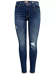 ONLY Jeans ONLY Damen Jeans High Waist Paola Hose schmales Bein Destroyed