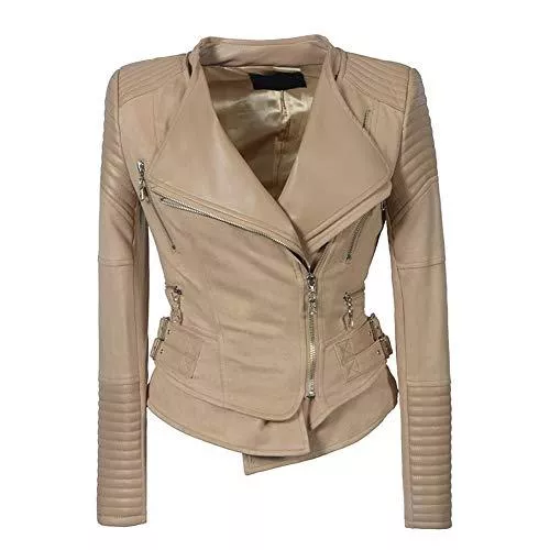 E-girl Jacken E-girl Damen Wildlederjacke Kunstleder Bikerjacke mit Reißverschluss,P0233