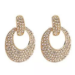 SHANGZHIQIN Schmuck SHANGZHIQIN Personalisierte Retro geometrische Diamant Ohrringe, minimalistische Persönlichkeit Temperament weibliche Ohrringe Gold
