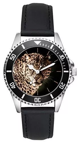 KIESENBERG Uhren Leopard Geschenk Artikel Idee Fan Uhr L-20505
