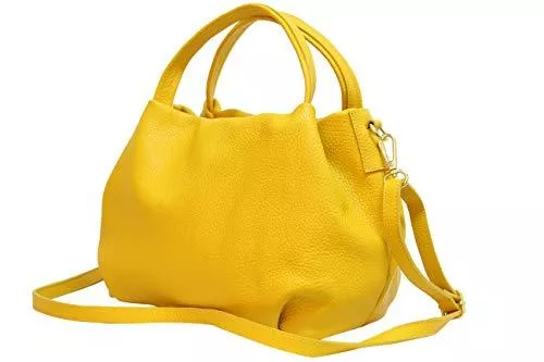 AmbraModa Taschen & Rucksäcke AmbraModa Damen handtasche Henkeltasche Schultertasche aus Echtleder GL023