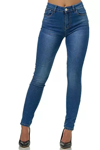 Elara Jeans Elara Damen Stretch Hose Push Up Jeans Chunkyrayan