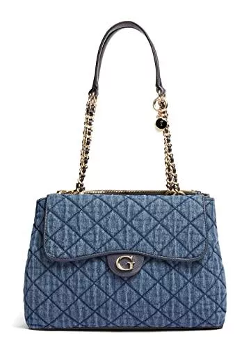 GUESS Taschen & Rucksäcke Guess Gillian High Society Satchel Denim