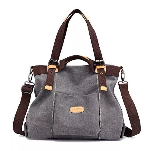 Coolives Taschen & Rucksäcke Coolives Damen Hobo Schultertasche Casual Handtaschen Umhängetasche Taschen Grau EINWEG