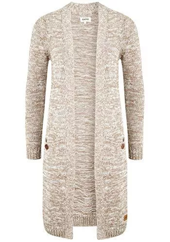 OXMO Strickjacken OXMO Philetta Damen Lange Strickjacke Grobstrick Cardigan Longstrickjacke