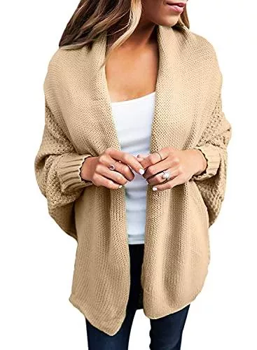 GOSOPIN Strickjacken GOSOPIN Damen Strickjacke Frauen Cardigan Loose Winter Lang Strickcardigan S-XXL