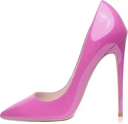 GENSHUO High Heels GENSHUO Stiletto Stiletto High Heels, 12CM/4.72IN Damen Pumps Spitz Party High Heels Sexy Basic Schuhe Damen Geschlossen Abendschuhe Lack/Wildleder