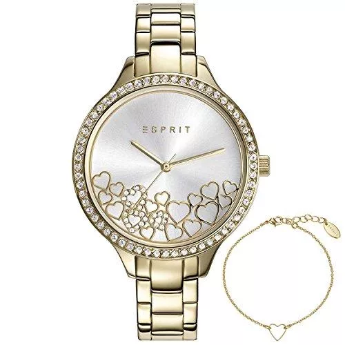 ESPRIT Uhren ESPRIT Damen Analog Quarz Smart Watch Armbanduhr mit Edelstahl Armband ES109592002