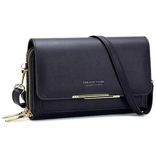Roulens Taschen & Rucksäcke Roulens Klein Handy Umhängetasche,Damen Kleine Umhängetasche,PU Leder Crossbody Schultertasche Reisepass Handytasche mit Kartenschlitz Verstellbar Abnehmbar Schultergurt