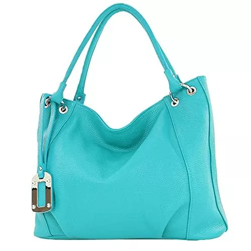 modamoda de Taschen & Rucksäcke modamoda de - T339 - ital. Schultertasche Shopper aus Leder