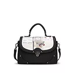 NICOLE&amp;DORIS Taschen & Rucksäcke NICOLE&amp;DORIS Elegant Stilvoll Damen Handtaschen Tote Umhängetasche Schultertaschen Henkeltaschen Tasche Crossbody Bag Multifunktion Wasserdicht Dauerhaft PU Schwarz