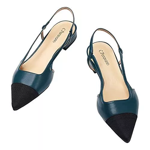 C.PARAVANO High Heels C.PARAVANO Slingback Pumps I Slingback Pumps I Damen Slingback I Slingback Damen Flach I Slingback Schwarz Damen I Pumps Damen I Slingback Pumps Damen
