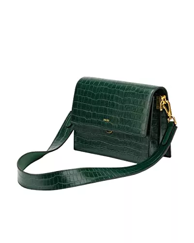 JW PEI Taschen & Rucksäcke JW PEI Kleine Umhängetasche für Damen Kunstleder Retro Schultertasche Krokodil Handtasche Mini Überschlagtasche