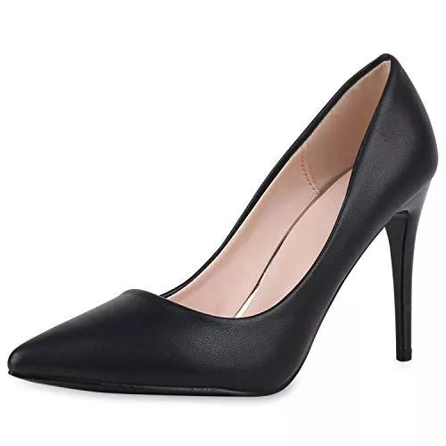 SCARPE VITA High Heels SCARPE VITA Damen Spitze Pumps mit Pfennigabsatz Lack Kroko