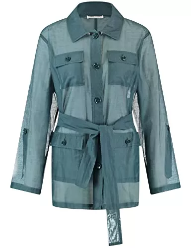 GERRY WEBER Blazer Gerry Weber Damen Blazer mit feiner Transparenz Krempelarm, Langarm Blazer Business, Freizeit figurumspielend Blazer Langarm gefüttert Blazer unifarben