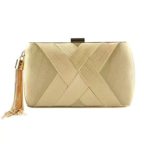 zebrum Taschen & Rucksäcke Damen Abend-Clutch, Designer-Abend-Handtasche, Dame, Party-Clutch, Geldbörse