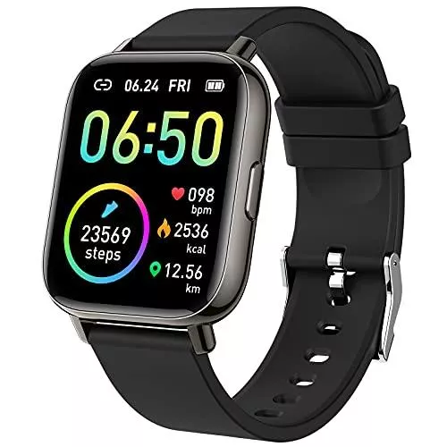 Motast Uhren Smartwatch, Fitnessuhr 1.69” Voll Touch Smart Watch Fitness Tracker Schrittzähler Pulsuhr, IP68 Wasserdicht Armbanduhr Sportuhr Stoppuhr Schlafmonitor, Musik Controller für Damen Herren Android iOS