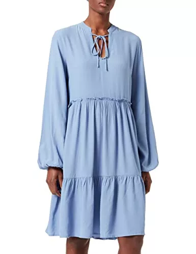 Vila Freizeit Vila Damen Vifini L/S Dress/Su-Noos Kleid