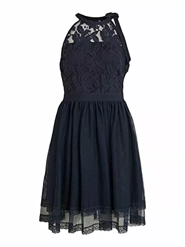 Vila Freizeit Vila Damen Vizinna New S/L Dress-noos Kleid