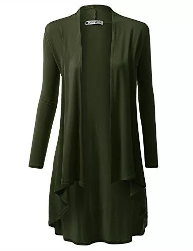 URBANCLEO Strickjacken URBANCLEO Damen Strickjacke, lang, offen, vorne offen, Gr. S-3X