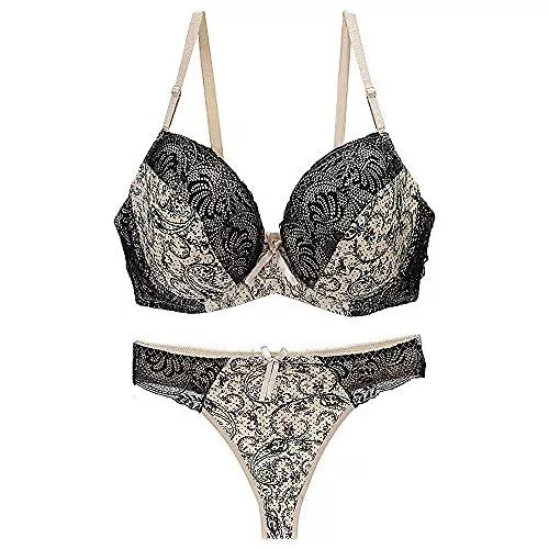 HONGYONGW Unterwäsche & Dessous HONGYONGW BH Für Damenbh Und Kurze Sets Hosenträger Spitzen-BH-Set Höschen Dessous Frauen Sexy Dessous