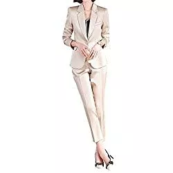 YYNUDA Kostüme YYNUDA Anzug Set Damen Blazer mit Hose Slim Fit Hosenanzug Elegant Business Office