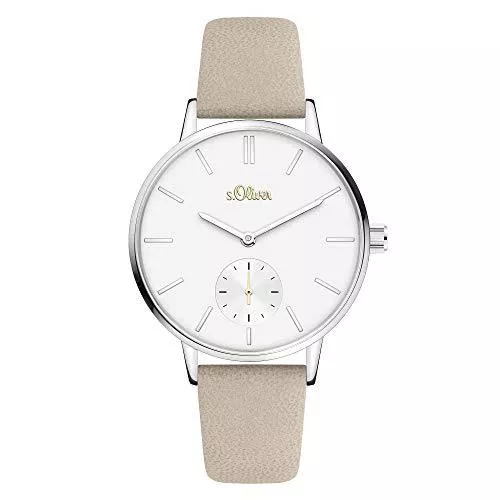 s.Oliver Uhren s.Oliver Time Damen Analog Quarz Uhr mit PU Armband SO-3586-LQ…