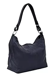 Ambra Moda Taschen & Rucksäcke AMBRA Moda Damen Leder Handtasche Schultertasche Umhängetasche Hobo bag GL005