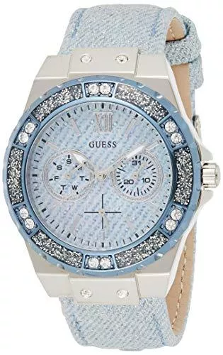 GUESS Uhren Guess Damen Analog Quarz Uhr mit Leder Armband W0775L1