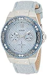 GUESS Uhren Guess Damen Analog Quarz Uhr mit Leder Armband W0775L1