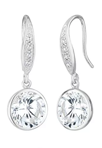 Elli Uhren Elli Ohrringe Damen Elegant Klassisch mit Zirkonia Kristallen in 925 Sterling Silber