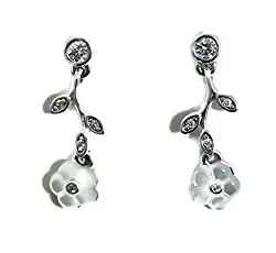 Pandora Schmuck Pandora Damen Ohrstecker Weiße Blüte 290699MOP