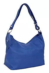 Ambra Moda Taschen & Rucksäcke AMBRA Moda Damen Leder Handtasche Schultertasche Umhängetasche Hobo bag GL005