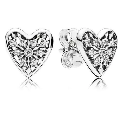 Pandora Schmuck Pandora Damen-Ohrringe Winterherz 296368CZ
