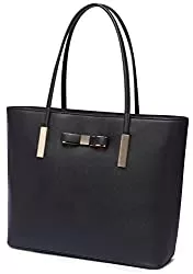Frentree Taschen & Rucksäcke Vanessa &amp; Melissa Damen Handtasche mit Schleife, eleganter Shopper große Tasche Schultertasche schwarz