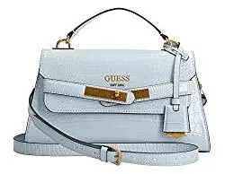 GUESS Taschen & Rucksäcke Guess Enisa Top Handle Flap Bag Pale Cloud