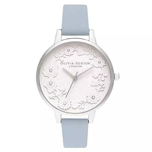 Olivia Burton Uhren Olivia Burton Damen Analog Quarz Armbanduhr mit Lederarmband OB16AR04