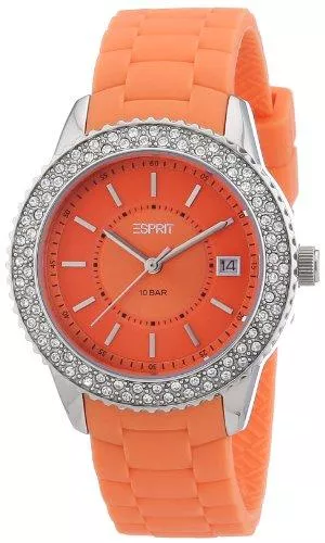 ESPRIT Uhren Esprit Damen-Armbanduhr marin glints Analog Quarz Silikon ES106212004