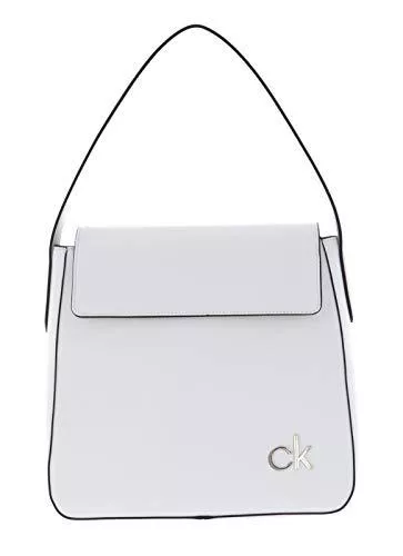 Calvin Klein Taschen & Rucksäcke Calvin Klein Hobo With Flap CK White