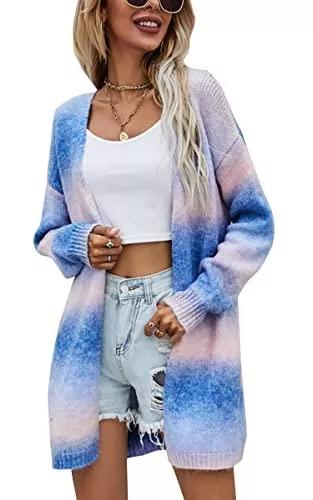 ASOMI Strickjacken ASOMI Strickmantel Strickjacke Damen Gestrickt Lose Cardigan Wintermantel Causal Cardigan Parkajacke Freizeitjacke Pulloverjacke