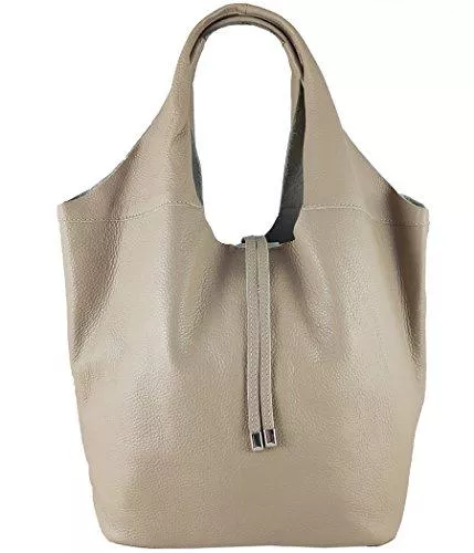 Freyday Taschen & Rucksäcke Freyday Echtleder Shopper mit Schmucktasche in vielen Farben Schultertasche Damen Henkeltasche S05