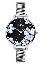 s.Oliver Uhren s.Oliver Damen Analog Quarz Armbanduhr mit Edelstahlarmband