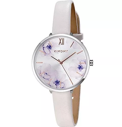 KIMOMT Uhren KIMOMT Damenuhren Lederband Luxus Quarzuhren wasserdichte Mode Kreative Armbanduhr für Damen Mädchen Damen