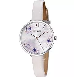 KIMOMT Uhren KIMOMT Damenuhren Lederband Luxus Quarzuhren wasserdichte Mode Kreative Armbanduhr für Damen Mädchen Damen