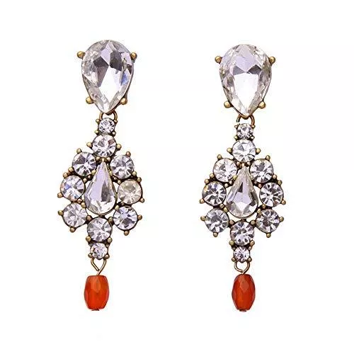 ZRDMN Schmuck ZRDMN ohrstecker dangler eardrop schmuck für frauen mädchen Europäischen und Amerikanischen modeschmuck retro süße kristall diamant damen ohrringe zubehör