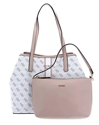 GUESS Taschen & Rucksäcke GUESS vikky tote, weiß(whitemulti), Gr.