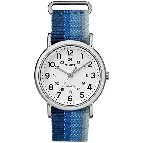 Timex Uhren Timex Unisex-Erwachsene analog Quarz Uhr mit Textil Armband TW2R10200JT